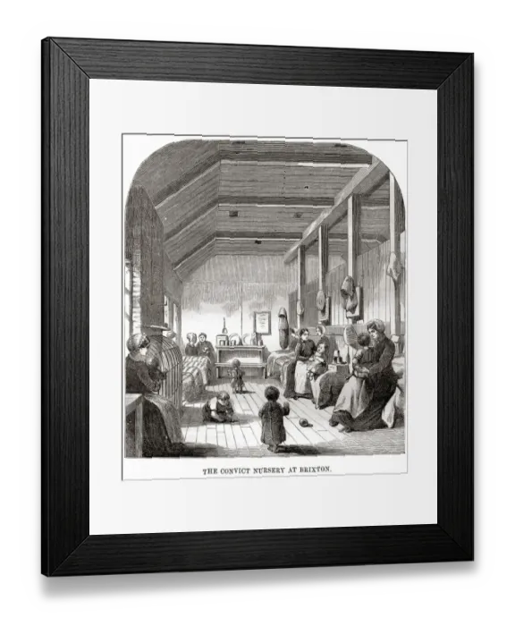 Framed Print : Convict nursery at Brixton Prison Framed Print : Convict nursery at Brixton Prison