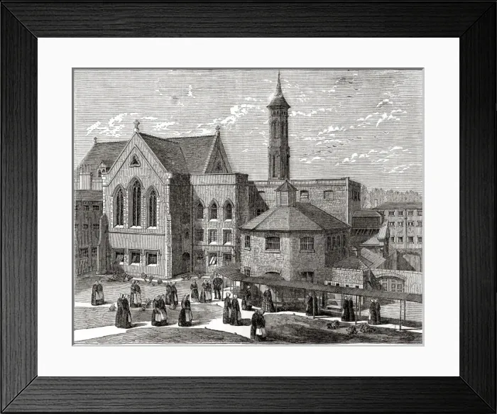 Framed Print : Female inmates at Brixton Prison Framed Print : Female inmates at Brixton Prison