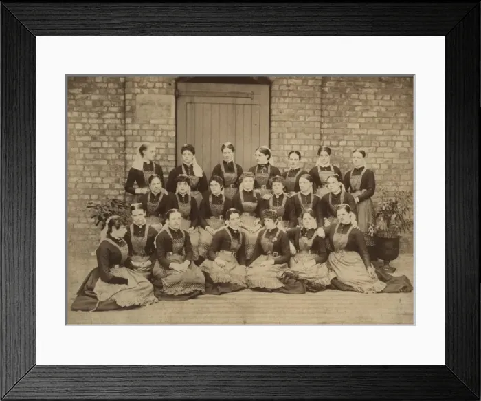 Framed Print : Nurses at Withington, Lancashire Framed Print : Nurses at Withington, Lancashire