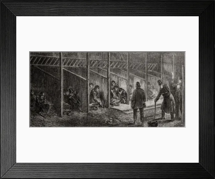 Framed Print : West London Union Mens Casual Ward 1857 Framed Print : West London Union Mens Casual Ward 1857