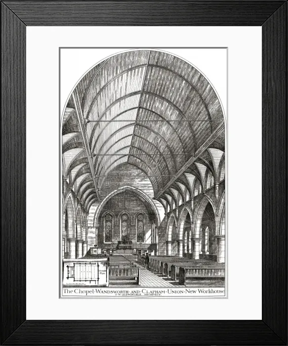 Framed Print : Wandsworth Workhouse Chapel Framed Print : Wandsworth Workhouse Chapel