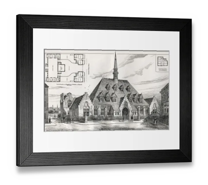 Framed Print : Wandsworth & Clapham Dispensary and Relief Station Framed Print : Wandsworth & Clapham Dispensary and Relief Station