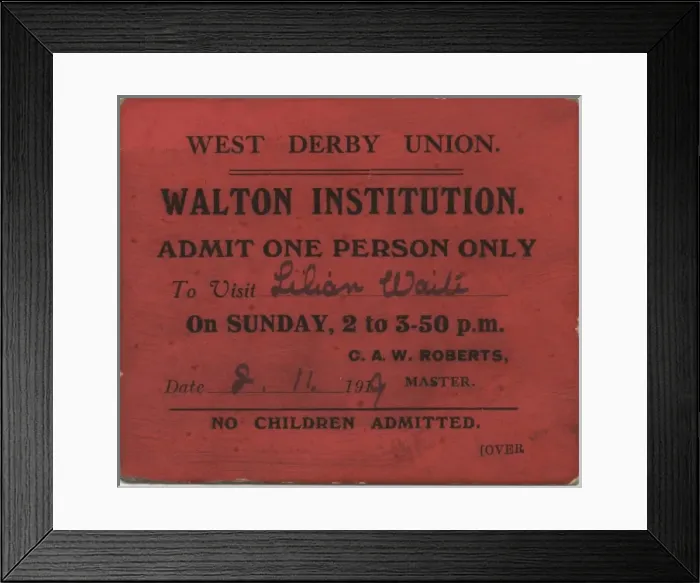 Framed Print : Walton Institution Visiting pass Framed Print : Walton Institution Visiting pass