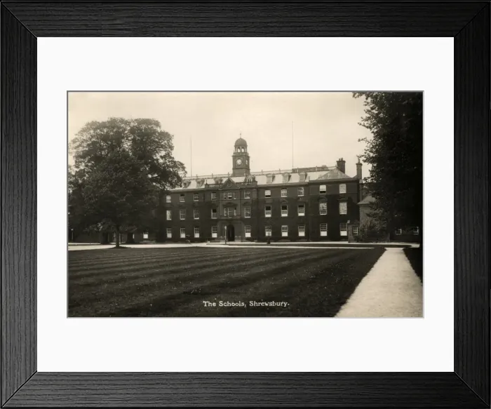 Framed Print : Shrewsbury Schools c. 1931WHS Derwent Series Framed Print : Shrewsbury Schools c. 1931WHS Derwent Series