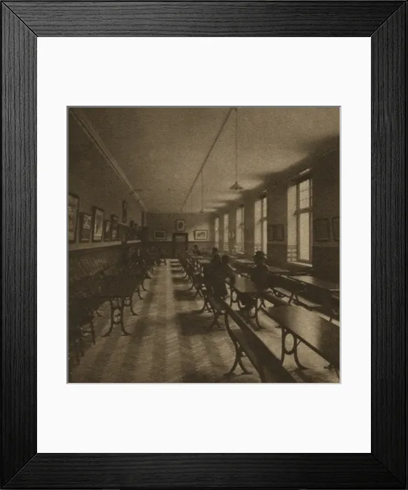 Framed Print : Reading room, Rowton House, Camden Framed Print : Reading room, Rowton House, Camden