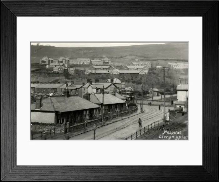 Framed Print : Llwynypia Hospital, Rhondda, Glamorgan Framed Print : Llwynypia Hospital, Rhondda, Glamorgan