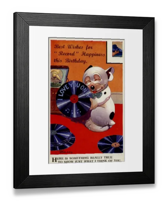 Framed Print : George Studdy Bonzo postcard Framed Print : George Studdy Bonzo postcard