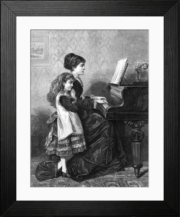 Framed Print : At the piano by G. Kilburne Framed Print : At the piano by G. Kilburne