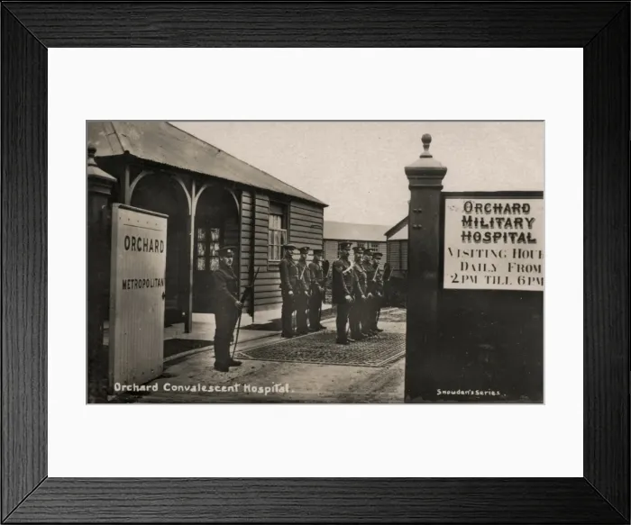 Framed Print : Orchard Hospital entrance c. 1916 Snowden s Framed Print : Orchard Hospital entrance c. 1916 Snowden s