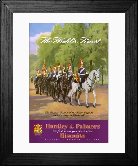 Framed Print : Huntley & Palmers advertisement, Coronation 1953 Framed Print : Huntley & Palmers advertisement, Coronation 1953