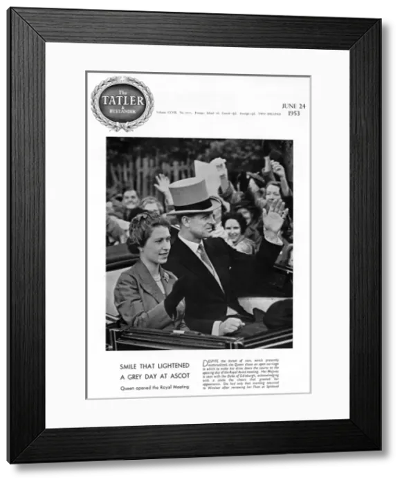 Framed Print : Queen Elizabeth II on first day of Ascot Framed Print : Queen Elizabeth II on first day of Ascot