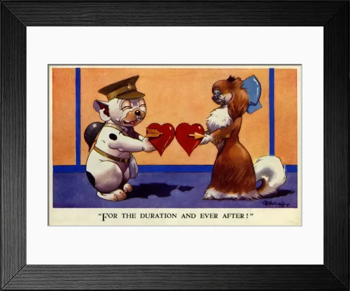 Framed Print : George Studdy Bonzo postcard Framed Print : George Studdy Bonzo postcard