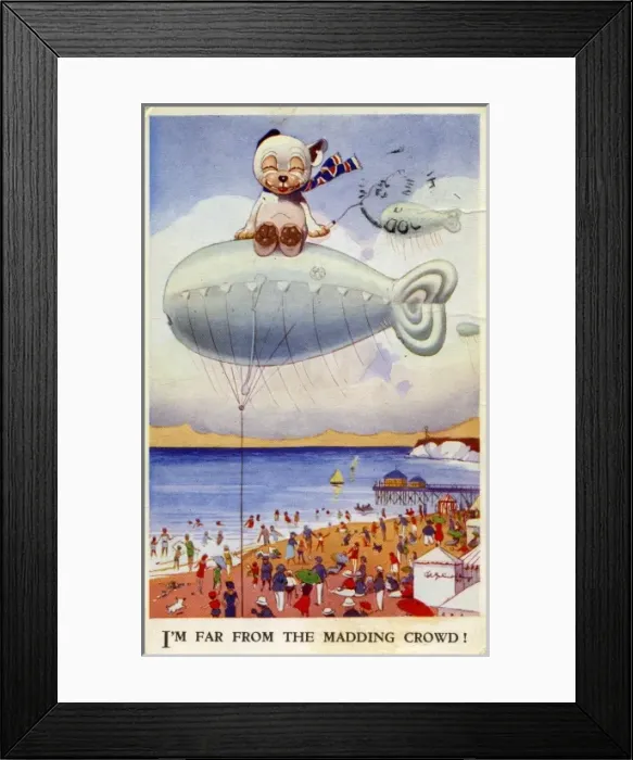 Framed Print : George Studdy Bonzo postcard Framed Print : George Studdy Bonzo postcard