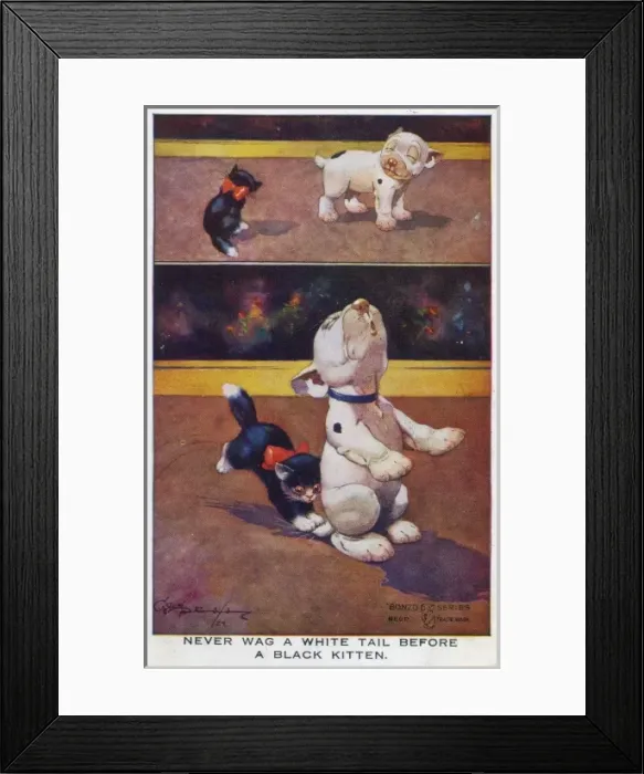 Framed Print : George Studdy Bonzo postcard Framed Print : George Studdy Bonzo postcard