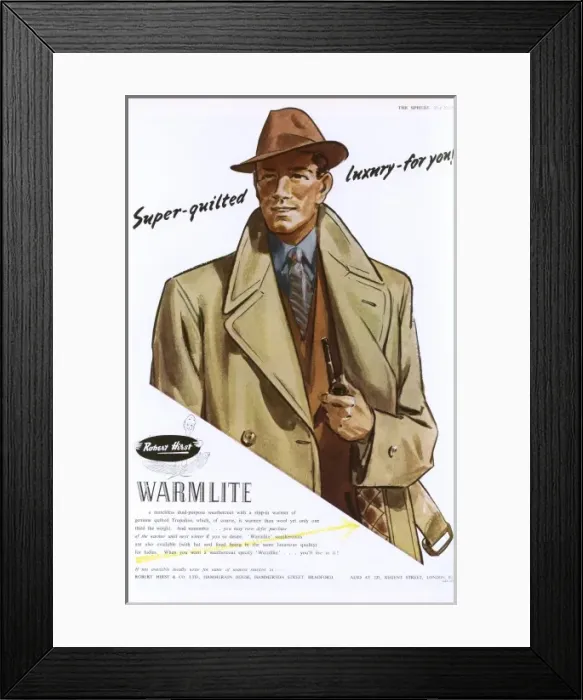 Framed Print : Warmlite advertisement Framed Print : Warmlite advertisement