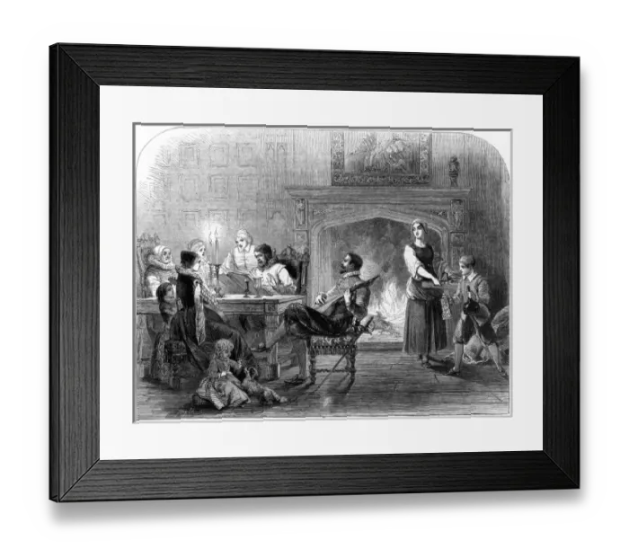 Framed Print : Music in the Elizabethan home Framed Print : Music in the Elizabethan home