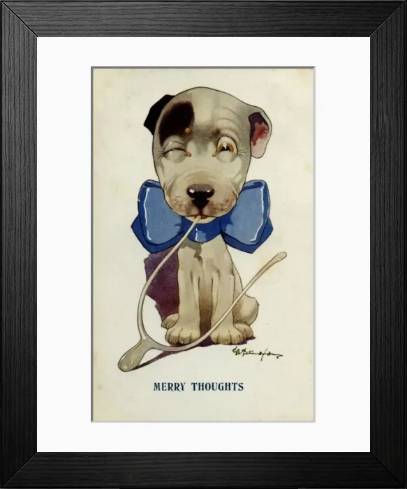 Framed Print : George Studdy Bonzo postcard Framed Print : George Studdy Bonzo postcard
