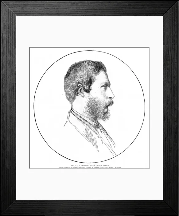 Framed Print : Frederick III as crown prince, c. 1858