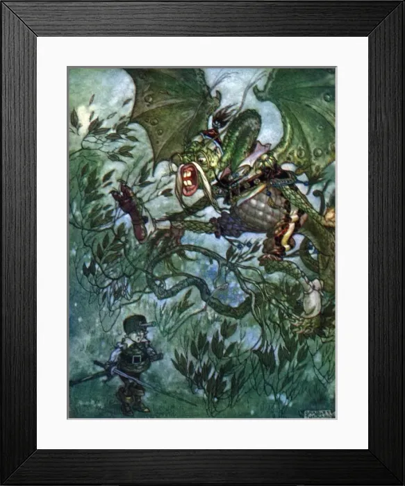 Framed Print : Through the Looking Glass by Charles Folkard Framed Print : Through the Looking Glass by Charles Folkard