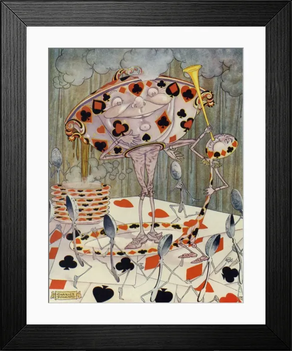 Framed Print : Alice in Wonderland by Charles Folkard Framed Print : Alice in Wonderland by Charles Folkard