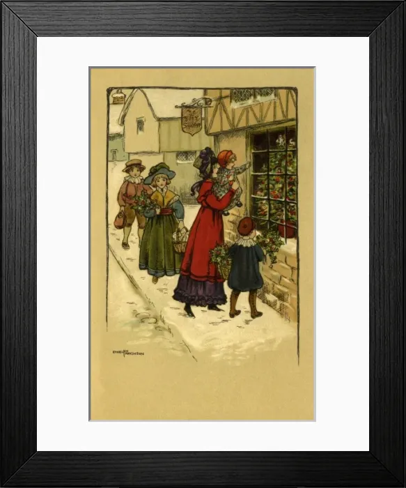 Framed Print : Christmas scene by Ethel Parkinson Framed Print : Christmas scene by Ethel Parkinson