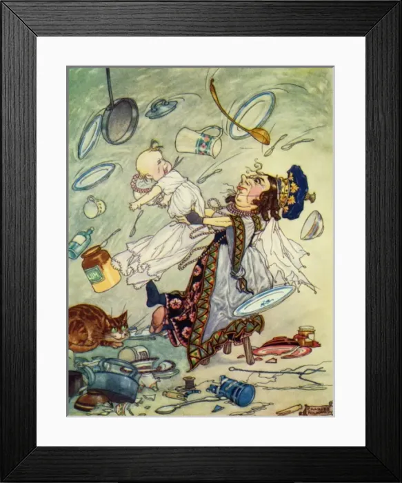 Framed Print : Alice in Wonderland by Charles Folkard Framed Print : Alice in Wonderland by Charles Folkard