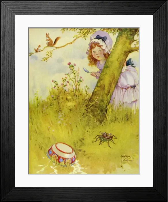 Framed Print : Little Miss Muffet Framed Print : Little Miss Muffet