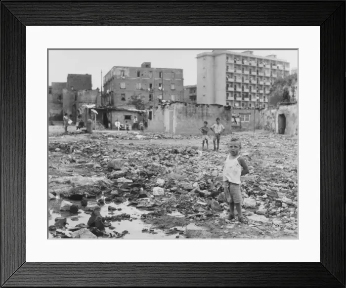 Framed Print : Street Children - Naples Framed Print : Street Children - Naples