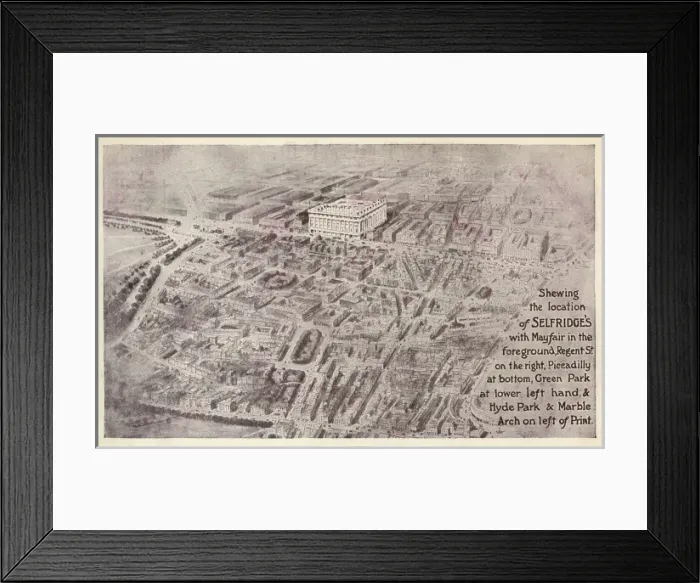 Framed Print : Selfridges and Mayfair in London Framed Print : Selfridges and Mayfair in London