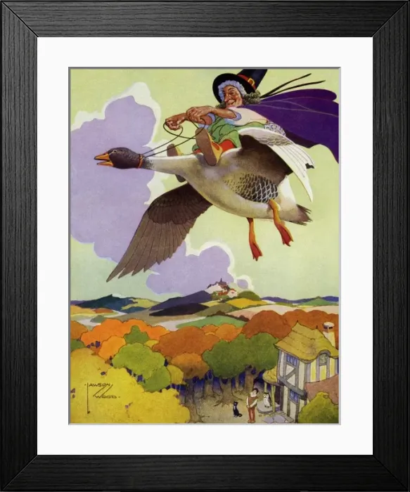 Framed Print : Old Mother Goose Framed Print : Old Mother Goose