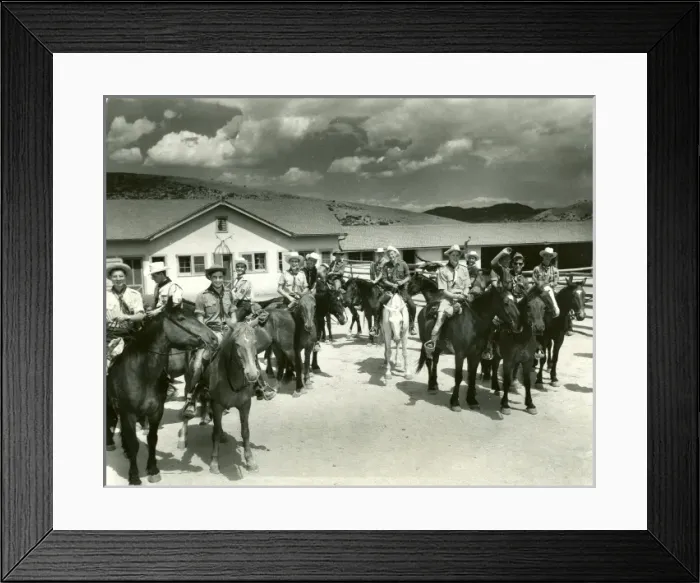 Framed Print : American Scouts on horseback Framed Print : American Scouts on horseback