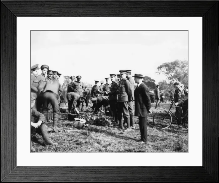 Framed Print : Edward, Prince of Wales, inspecting field kitchen, Richmond Framed Print : Edward, Prince of Wales, inspecting field kitchen, Richmond