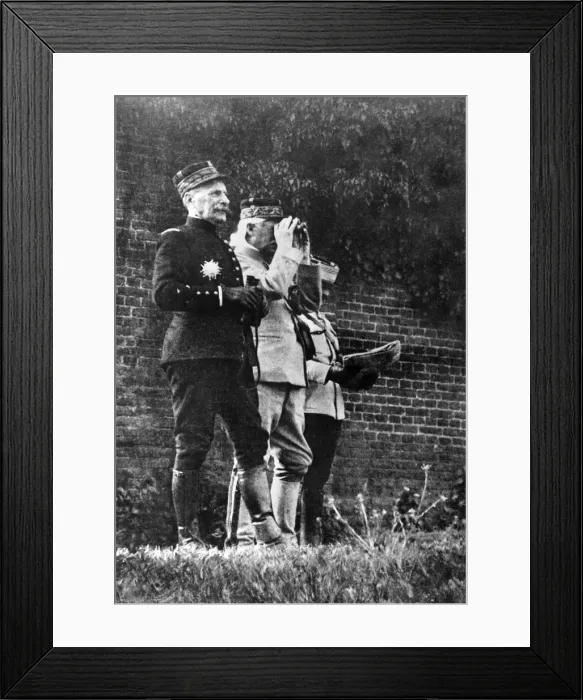 Framed Print : Marshal Foch on the Western Front near Arras, France Framed Print : Marshal Foch on the Western Front near Arras, France