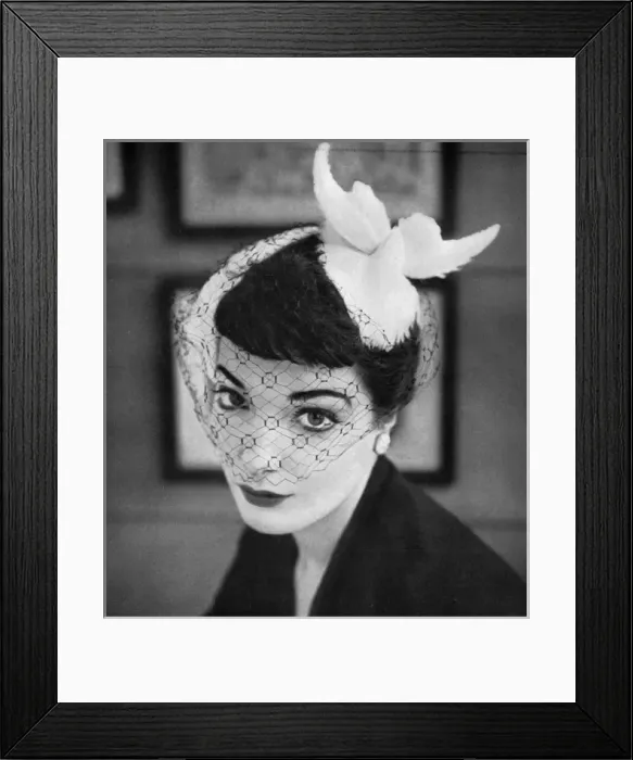 Framed Print : Woolland afternoon hat, 1953 Framed Print : Woolland afternoon hat, 1953