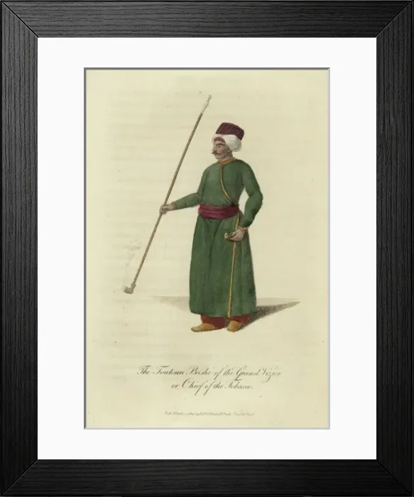 Framed Print : Toutoun Bashi - Chief of the Tobacco Framed Print : Toutoun Bashi - Chief of the Tobacco