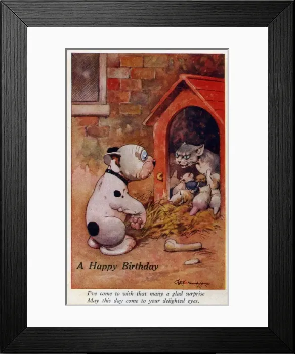 Framed Print : Bonzo evicted from his kennel Framed Print : Bonzo evicted from his kennel