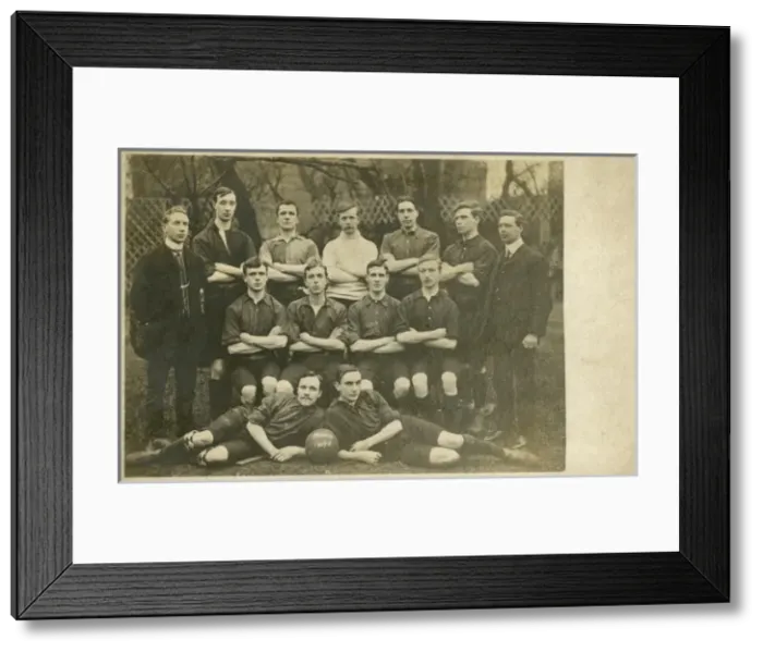 Framed Print : Amateur Football Team - The Monts Framed Print : Amateur Football Team - The Monts