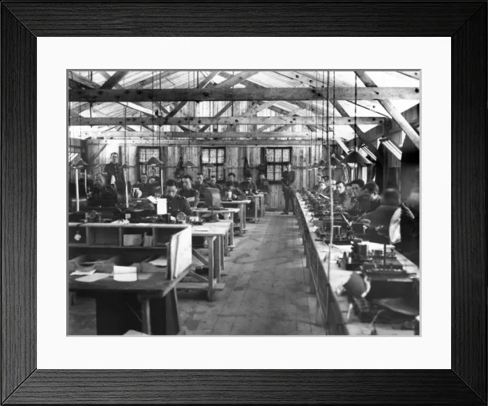 Framed Print : Army Signal Service, Western Front, WW1 Framed Print : Army Signal Service, Western Front, WW1