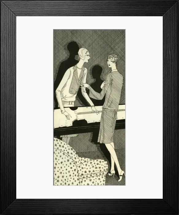 Framed Print : Fashionable women 1927 Framed Print : Fashionable women 1927