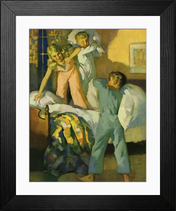 Framed Print : The pillow fig ht Framed Print : The pillow fig ht