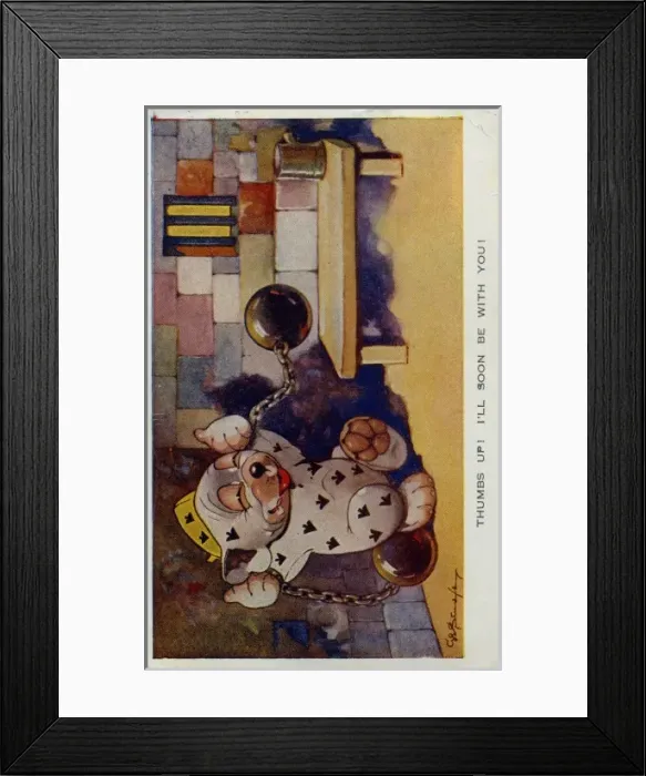 Framed Print : Bonzo in prison Framed Print : Bonzo in prison