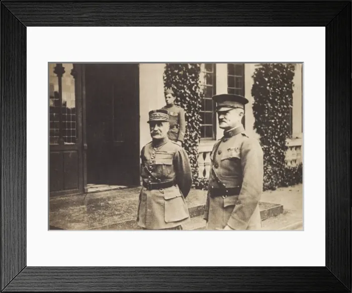 Framed Print : Marshal Foch and General Pershing, Chaumont, France Framed Print : Marshal Foch and General Pershing, Chaumont, France