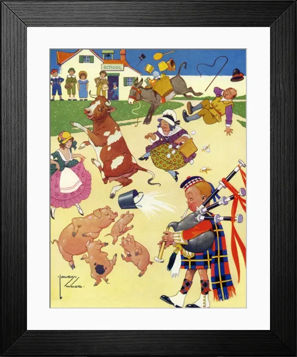 Framed Print : Tom Tom the Pipers Son Framed Print : Tom Tom the Pipers Son