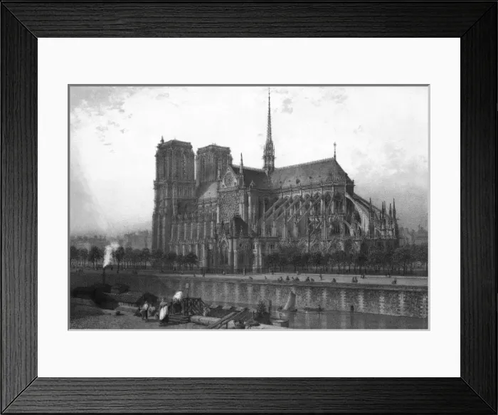 Framed Print : Notre Dame Cathedral, Paris, France Framed Print : Notre Dame Cathedral, Paris, France