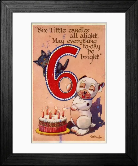 Framed Print : Bonzo lighting candles on a cake Framed Print : Bonzo lighting candles on a cake