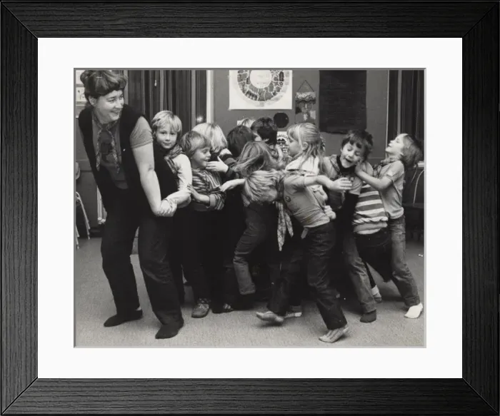 Framed Print : Scout Leader and her Troop Framed Print : Scout Leader and her Troop