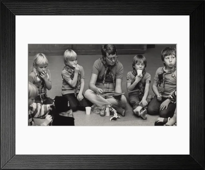 Framed Print : Beaver Scouts in Falkoping Framed Print : Beaver Scouts in Falkoping