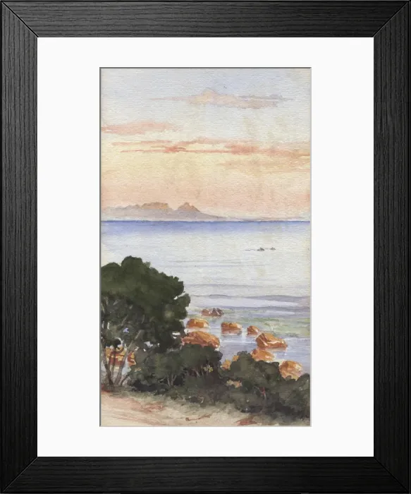 Framed Print : Sea View. Sea view.. circa 1890s Framed Print : Sea View. Sea view.. circa 1890s