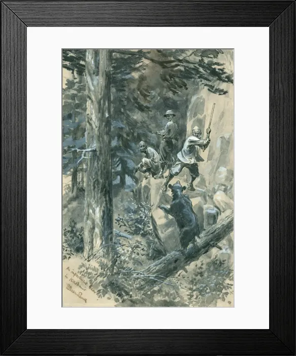 Framed Print : Bear in Kashmir Framed Print : Bear in Kashmir