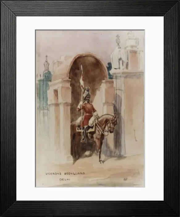 Framed Print : Viceroys Bodyguard, Delhi Framed Print : Viceroys Bodyguard, Delhi